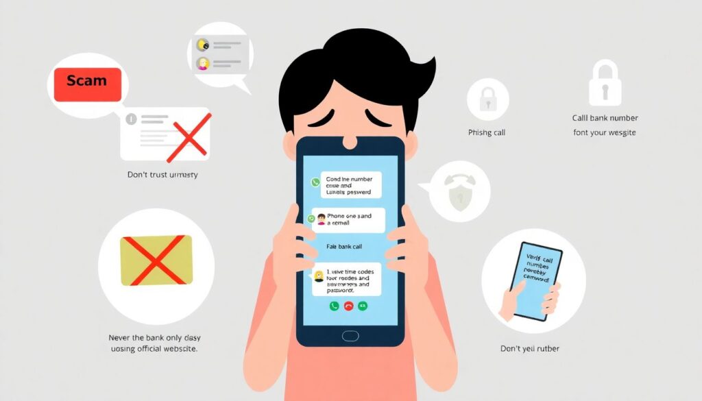 Как распознать и избежать телефонного мошенничества и фишинга - иллюстрация