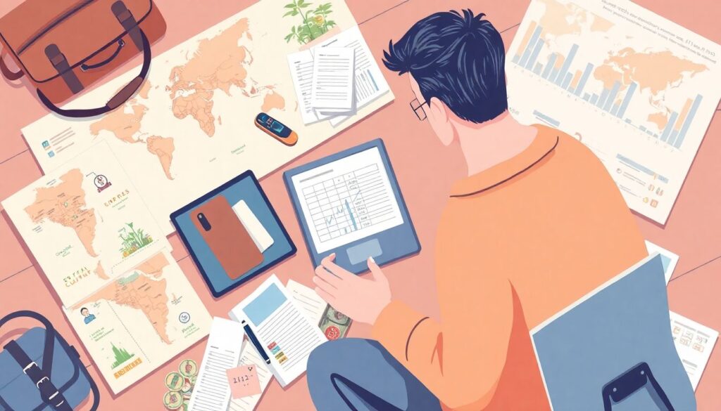 Как рассчитать финансовый план для путешествия на долгий срок - иллюстрация
