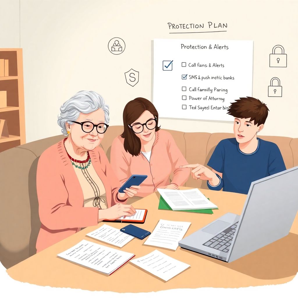 Как защитить деньги пожилых родственников от мошенников: план для семьи